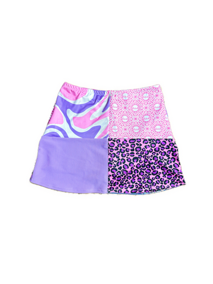 Girly Pop Patchwork Skort (FINAL SALE)