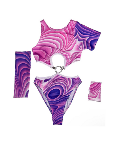 Vortex Asymmetrical Bodysuit (FINAL SALE)