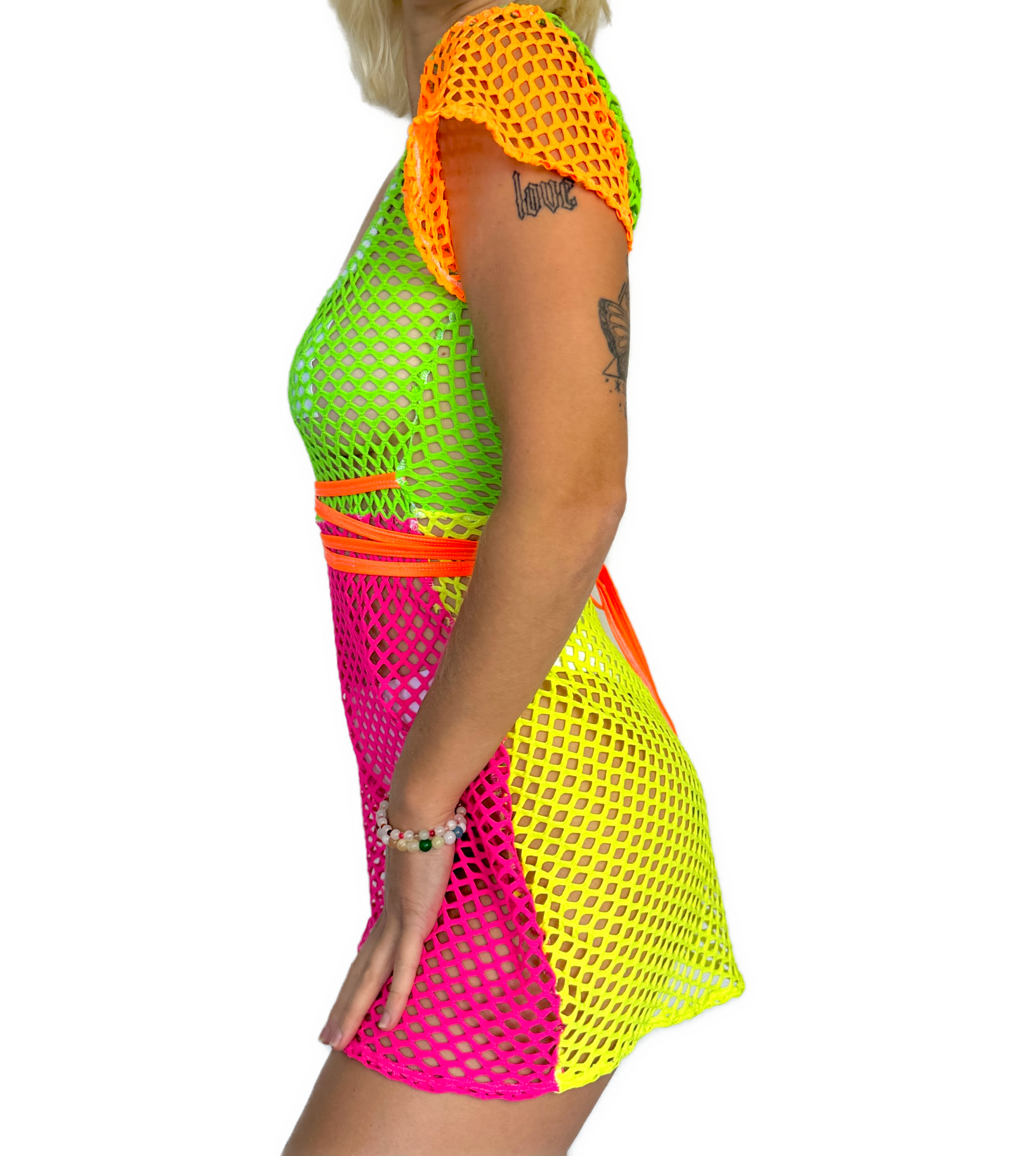 Magnetic Mesh Mini Dress (Multiple Colours)