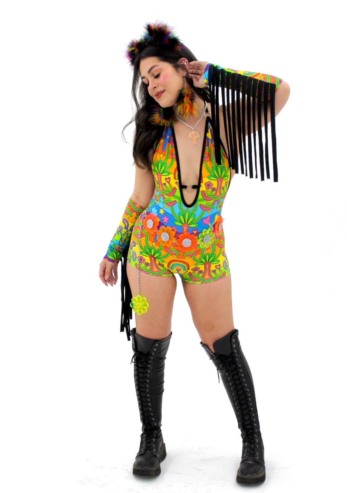 Rainbow Hippie Playsuit