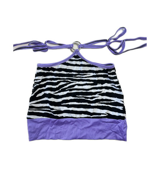 Carly's Closet - Purp Zebra Mini Skirt (Size S)
