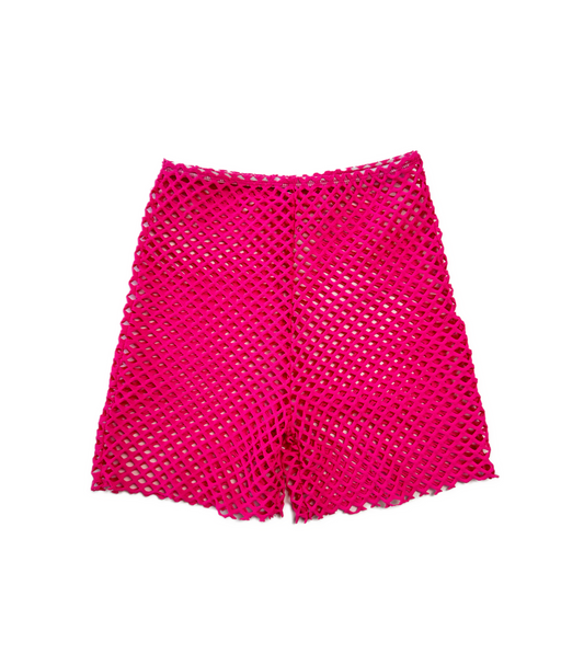 Carly's Closet - Pink Mesh Bike Shorts (Size S)
