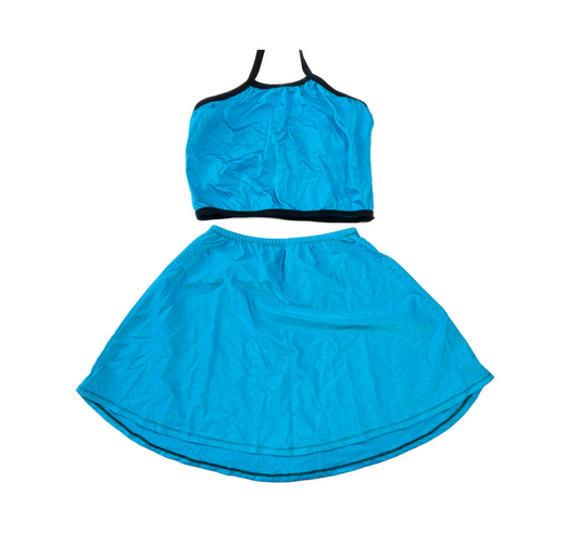 Carly's Closet - Blue Halter/Skirt Set (Size S)