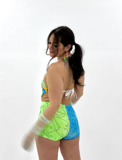 Fairy Glow Split Booty Shorts