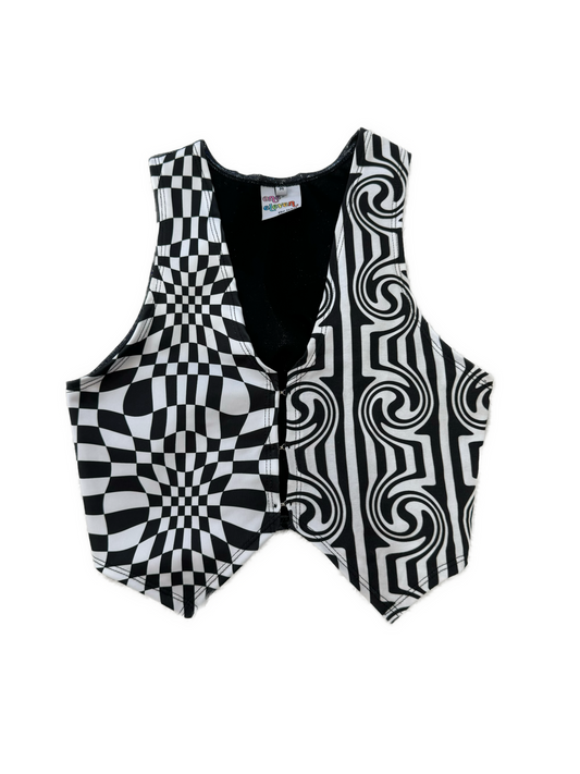 Twisted Check Vest