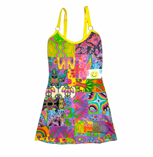 AUGUST - Patchwork Mini Dress 1/5 (XS)