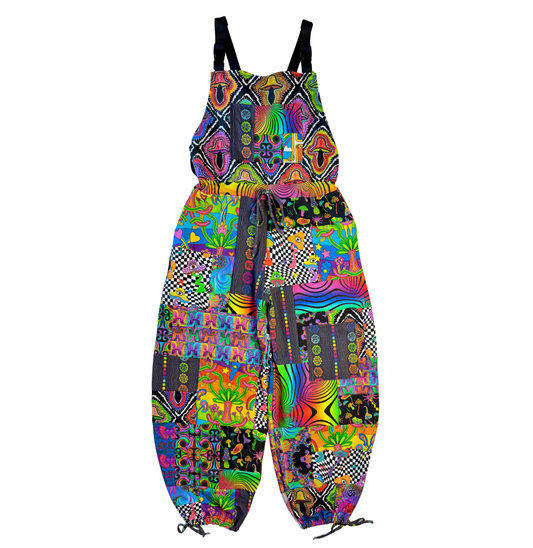 AUGUST - Patchwork Overalls 4/5 (XL)