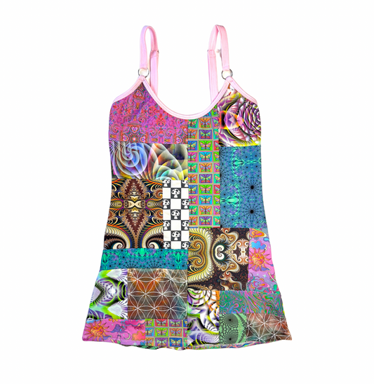 AUGUST - Patchwork Mini Dress 3/5 (M)