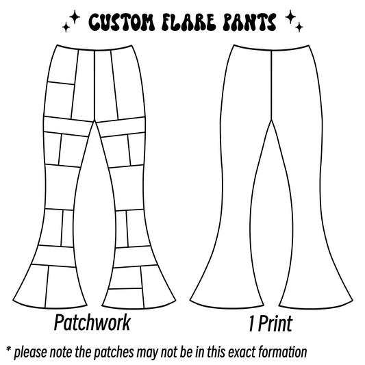 Custom Patchwork Flare Pants