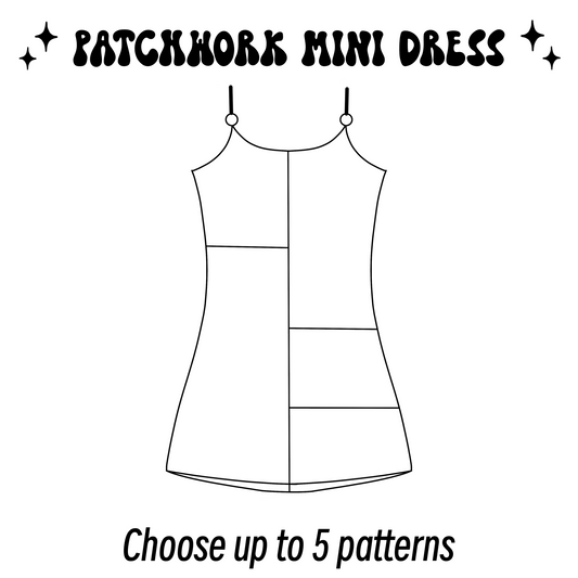 Custom Patchwork Mini Dress