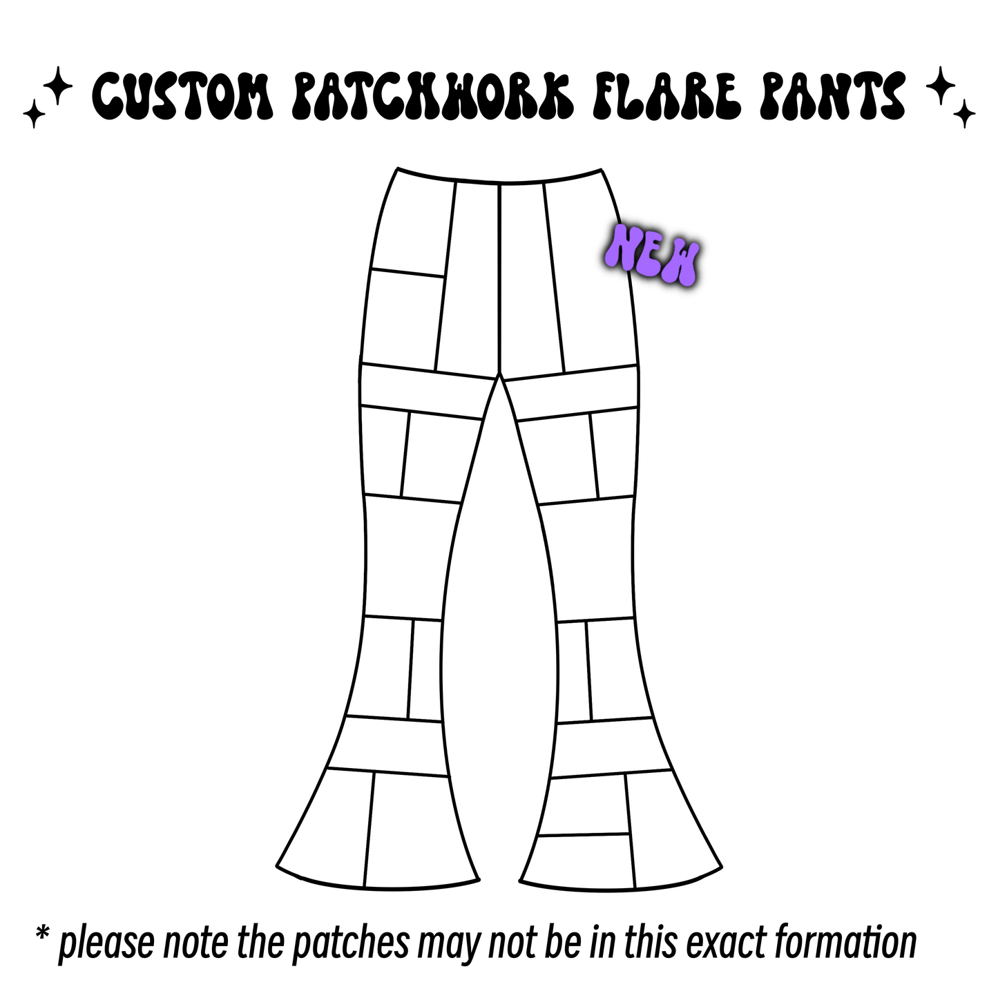 Custom Patchwork Flare Pants