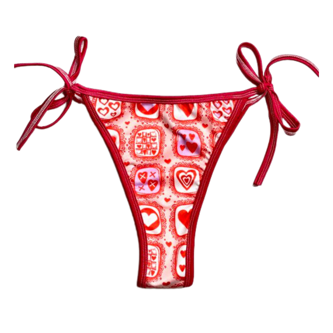 Groovy Valentine Bikini Bottoms (FINAL SALE)